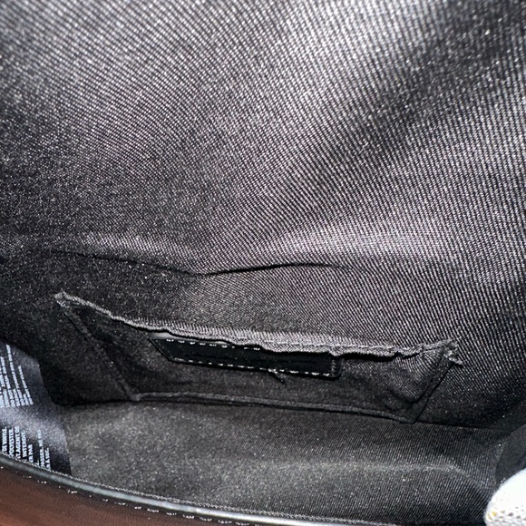 Nicole Miller New York purse Women's small Satchel Handbag black white snake - Picture 6 of 7